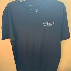 Hollister Williams Racing Navy T-Shirt New Medium